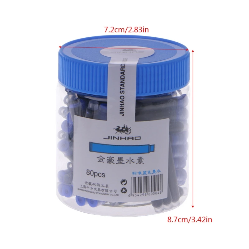 Синие Черные чернильные картриджи для авторучки многоразового использования