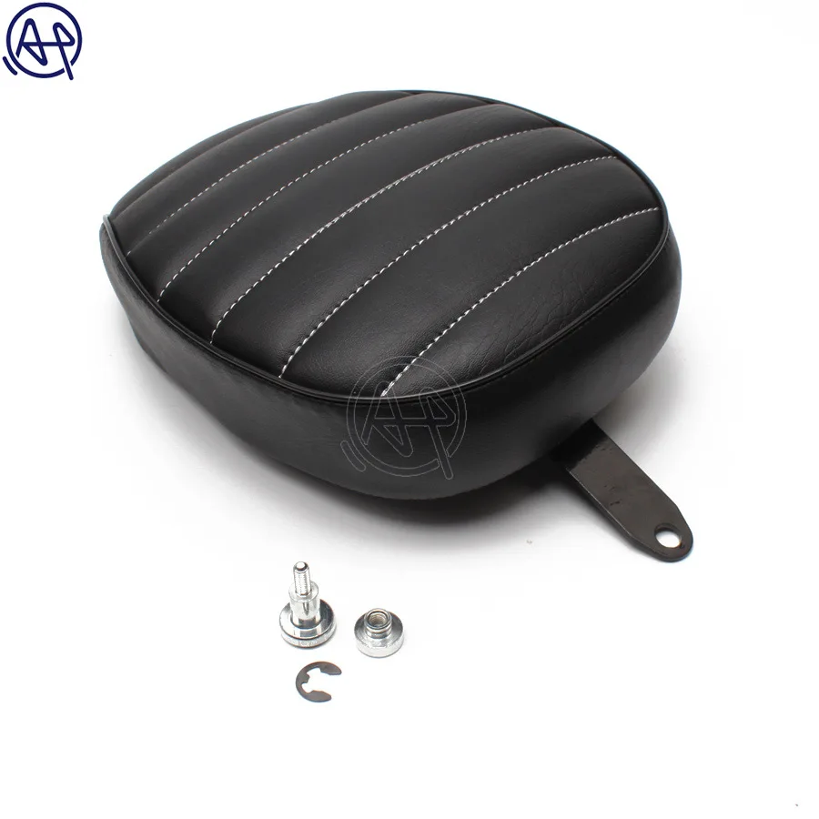 Черная Кожаная подушка на заднее сиденье мотоцикла для Harley Sportster XL 1200 883 72 48 Forty-eight