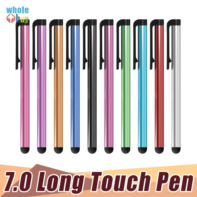 Goedkoop 3000 Stks/partij Capacitieve Touchscreen 7.0 Stylus Pen Voor Iphone Ipad Ipod Touch Pak Voor Andere Smart Phone Tablet Metalen Stylus Pen