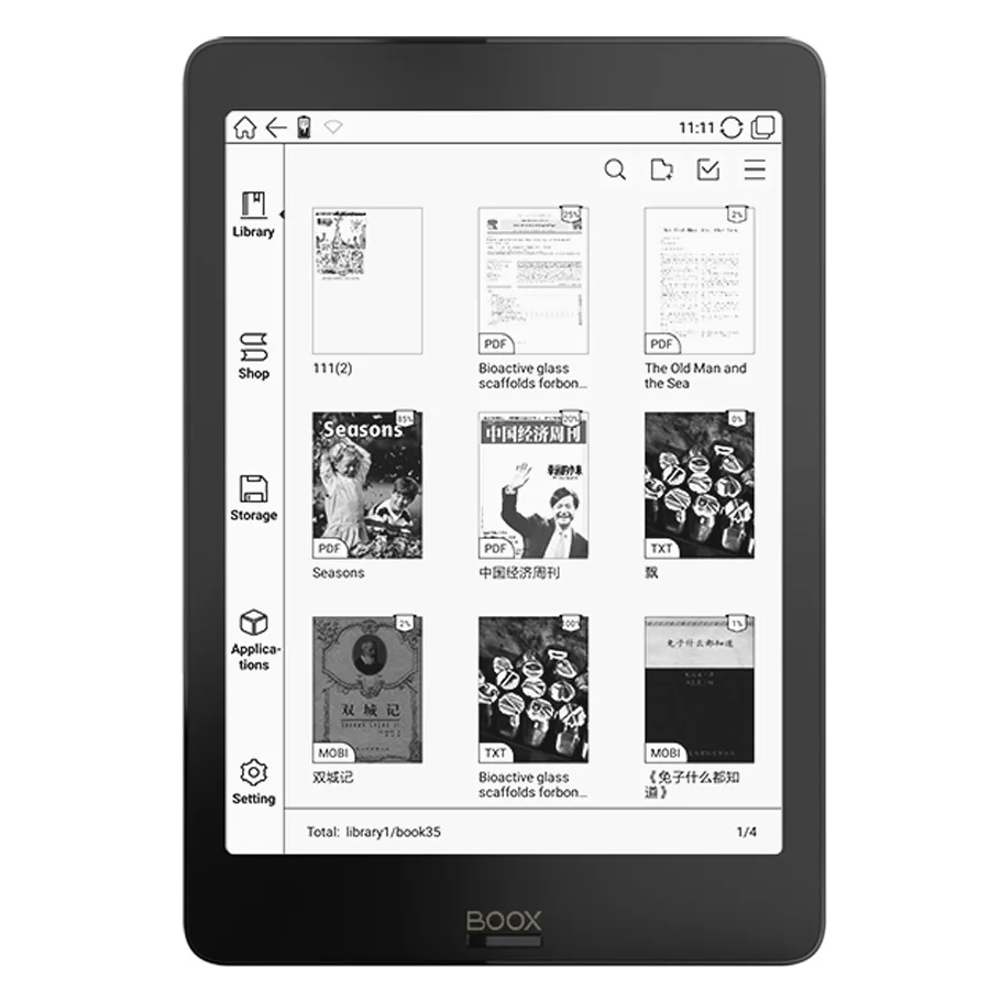 Новая модель BOOX NOVA 7," для чтения электронных книг двойной Цвет передний Передний фонарь UItra HD читалка 2G/32 ГБ 4-х ядерный Android 6,0 e-ink электронная книга чтения электронных книг