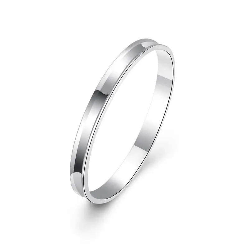 

Trendy Copper Bangels For Women Silver Plated Color Round Ladies Bangles Women Accessories Metal Bangle Bracelet Sieraden