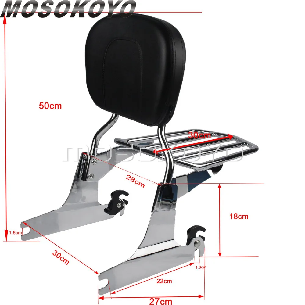 Съемная багажная стойка для Harley Softail Fatboy Springer FLST FXST FLSTF FLSTS 05 06 07 17|Накладки и