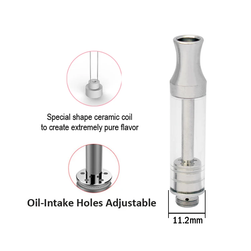 Mjtech A11 керамический сердечник Vape распылитель eCig и стеклянный материал 0 5 мл 1 Wickless