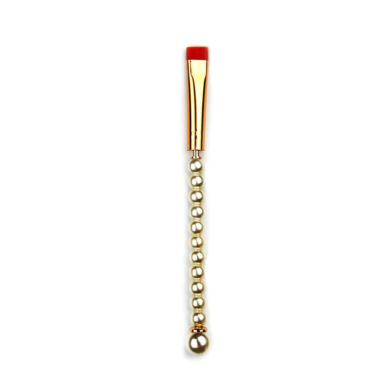 Flat brush Бровей и ресниц кисточки professional ресницы Расческа для бровей Макияж расчёски для волос черный Тушь для ресниц косметика красота make up Инструменты - Handle Color: Flat brush