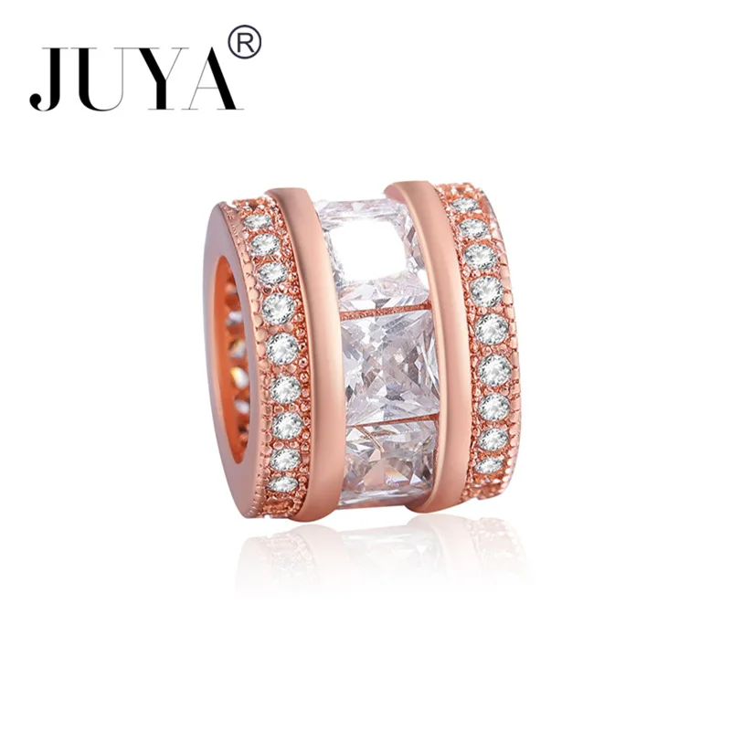 Хрустальные бусины AAA с фианитом для изготовления ювелирных изделий европейские