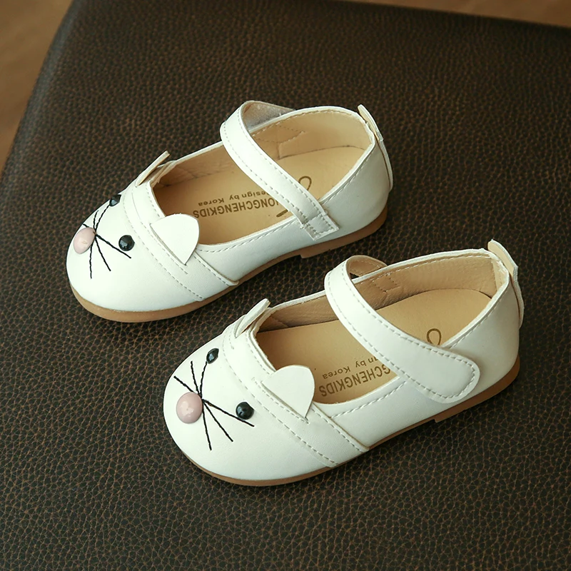 Детская обувь для девочек Демисезонный кошка Мода Обувь малышей мягкой