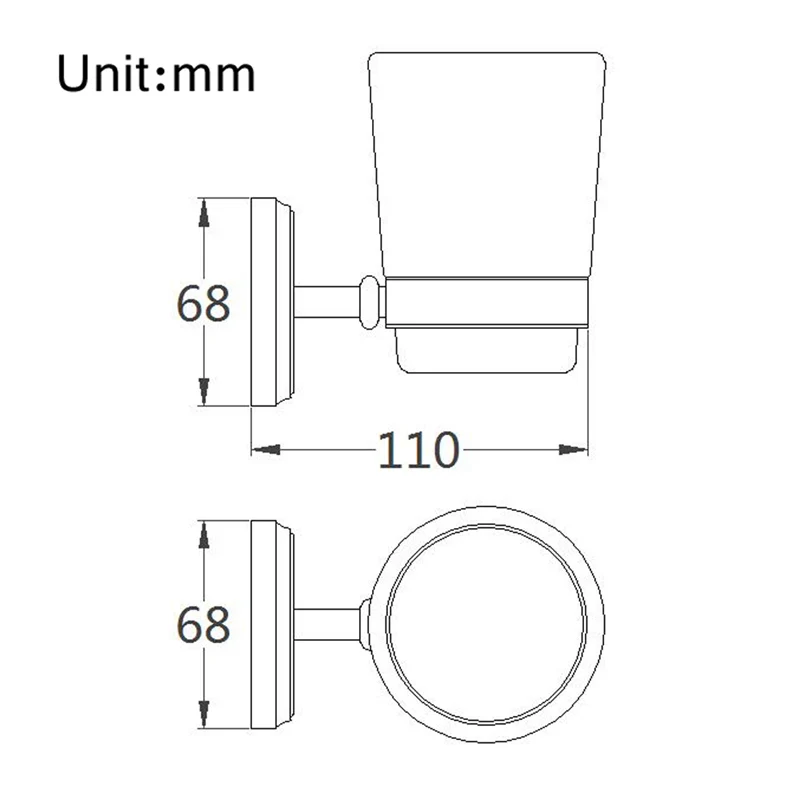 Лейден высокое качество ORB/латунные античные держатели для стаканчиков с