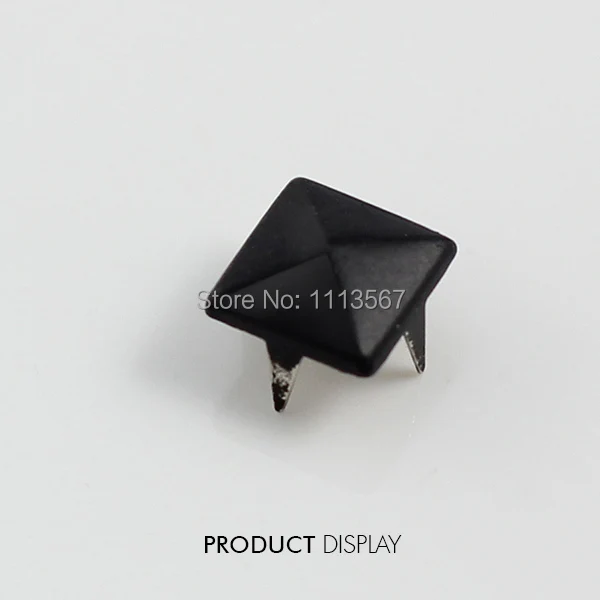 Металлические окрашенные черные 4 шпильки зубчатые конусные шипы Точечные