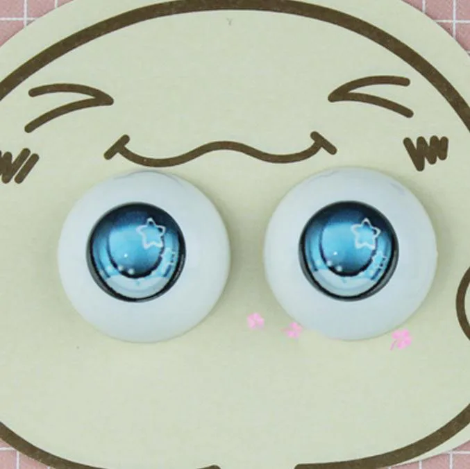 Новинка, 1 пара звезды, как Сделай Сам Акриловые Глаза для BJD 1/3 1/4 1/6 1/8 SD BJD кукла глаза 14 мм 16 мм 18 мм/20 мм/22 мм игрушки аксессуары - Цвет: color 8