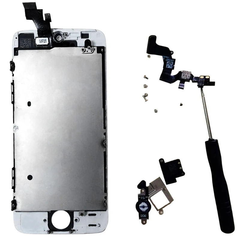 ЖК дисплей экран для iphone 5 5g 5S 5c дигитайзер Сменный Набор + аксессуар наушники