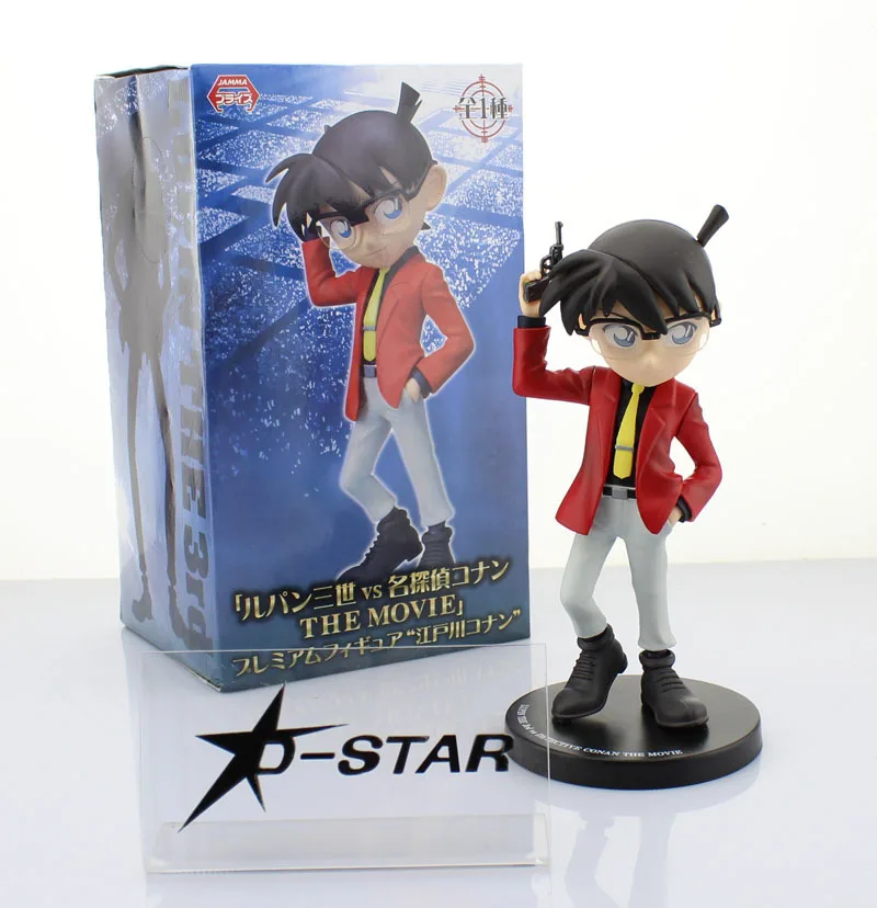 Бесплатная доставка Прохладный 7 &quotДетектив Конан красный костюм и пистолет