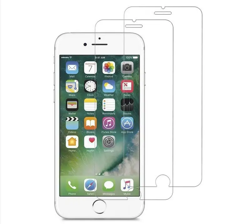 3 упак./лот ультра-тонкий протектор экрана из закаленного стекла для iphone 8, 7, 6, 6S Plus протектор экрана из закаленного стекла Защитная пленка для iphone x 5 5S se 4 4S