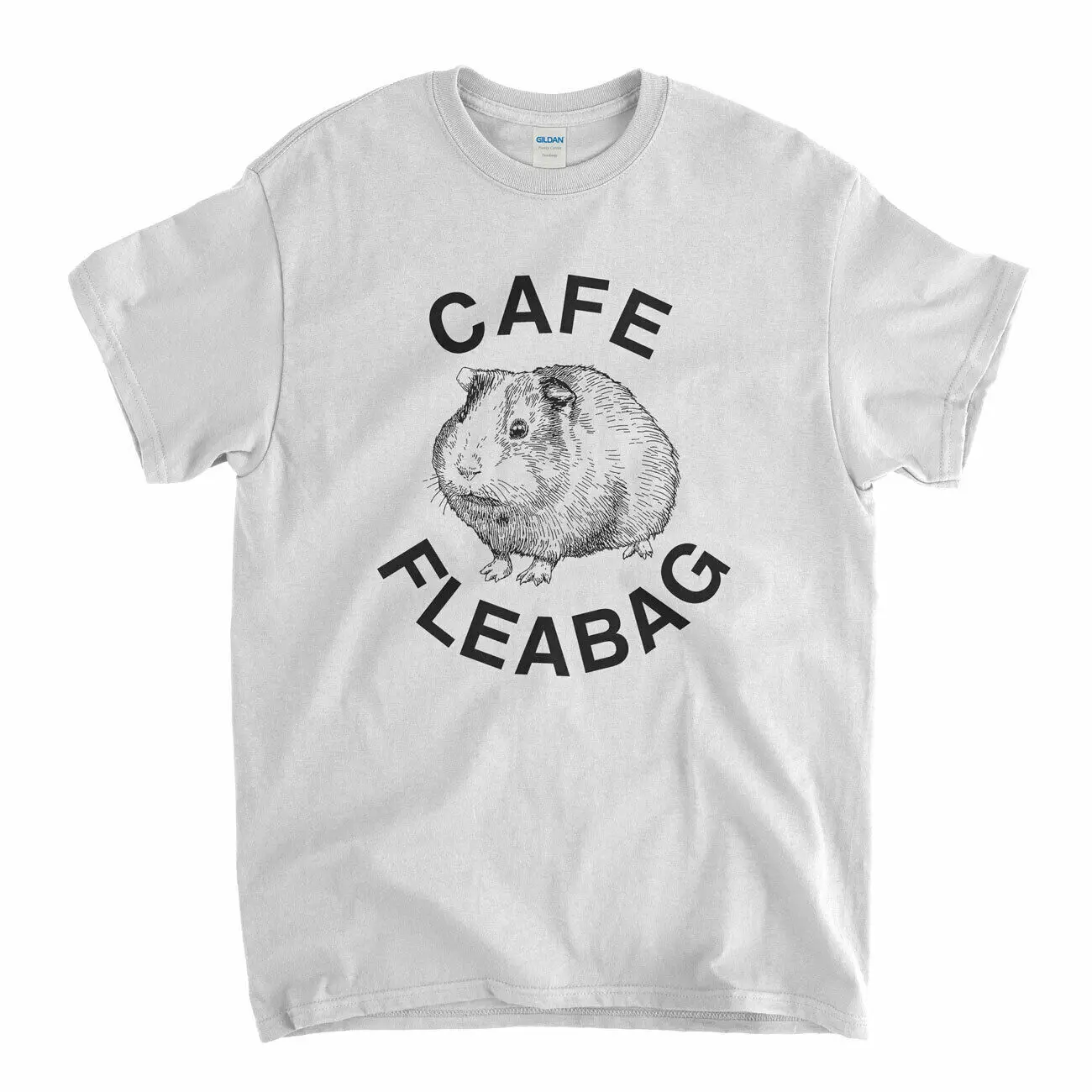 Фото Cafe Fleabag T shirt - Guinea Pig Café Old Skool Hooligans Cult TV Comedy Мужская одежда Cafe Fleabag T shirt - Guinea Pig Café Old Skool Hooligans Cult TV Comedy Мужская одежда