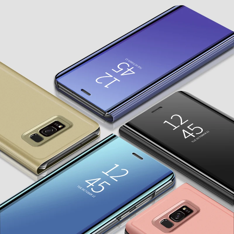 Умный кожаный флип чехол для samsung Galaxy S7 Edge Чехол С Откидывающейся Крышкой и четкое