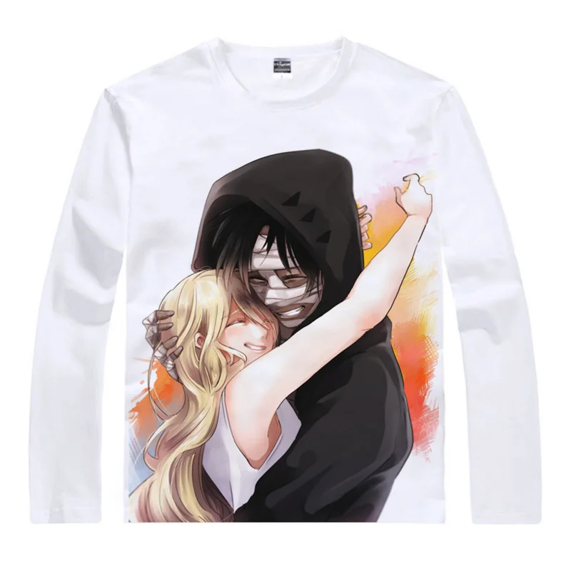 Style 18 Рейчел Гарднер Айзек Фостер футболка ангелы смерти бойня Satsuriku no Tenshi Мужская футболка Повседневная футболка с длинным рукавом рубашки - Цвет: Style 18