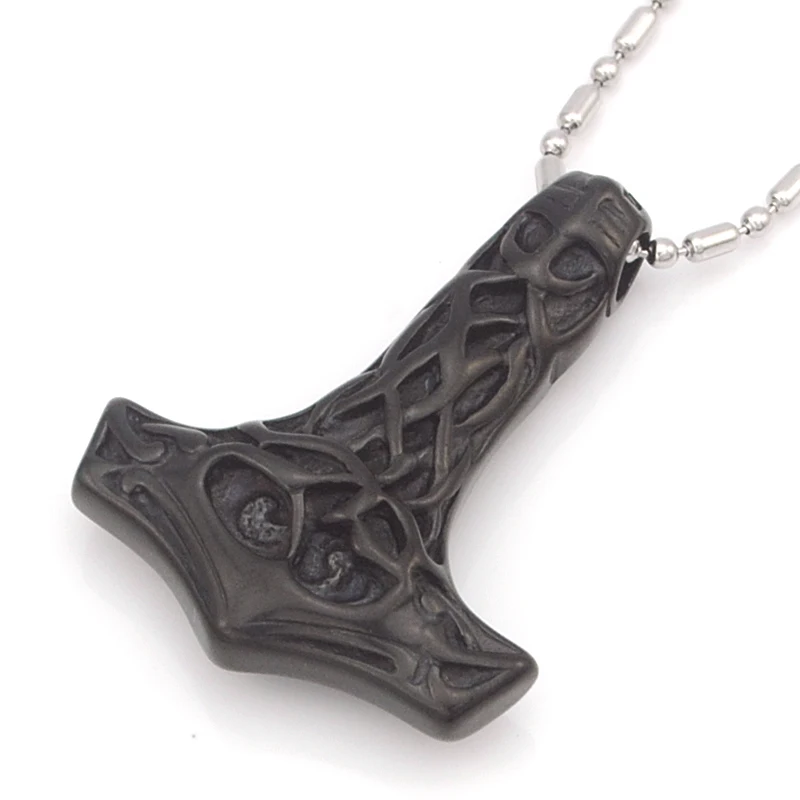 Niendo Лидер продаж серебро Цвет узор Тора кулон Цепочки и ожерелья Для мужчин или