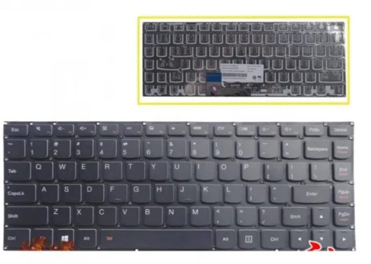 Новая клавиатура для ноутбука Lenovo U31-70 E31-70 Yoga 3 14 700-14isk с расположением US |