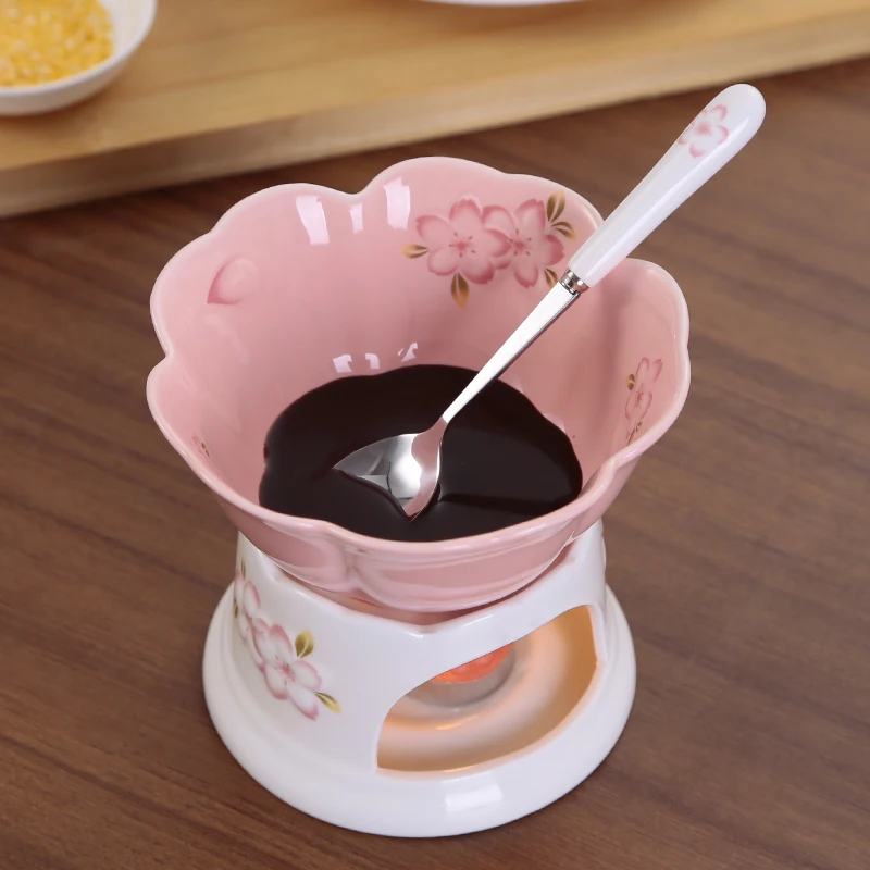 Сакура Керамика мороженое огонь котел шоколадный hotpot сыра горячий горшок