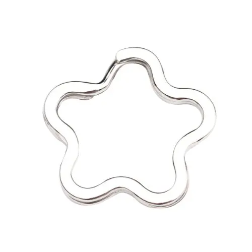 20 шт. металлический брелок для ключей в форме сердца звезд цветов|keychain keyring|key