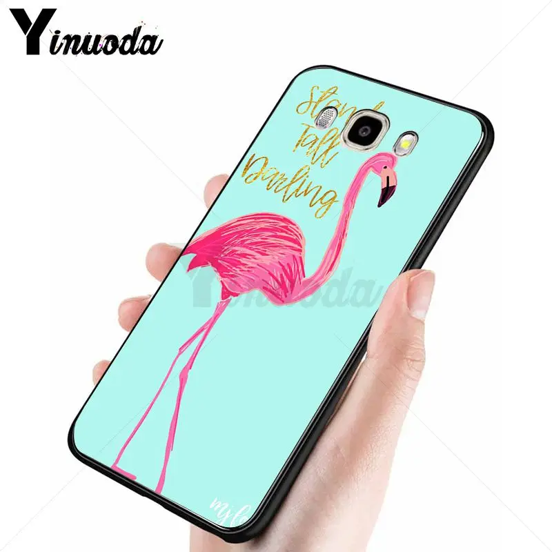 Yinuoda красный Летний чехол для телефона с изображением животных фламинго Samsung Galaxy