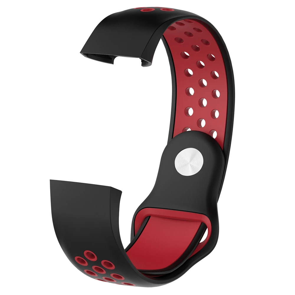 Силиконовый ремешок для Fitbit Charge 3 фитнес-трекер спортивные Smartwatch двойной цвет пористые дышащие часы