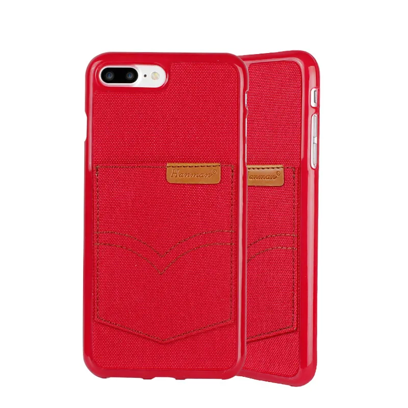 Hanman Роскошные Мягкие Силиконовые Телефон Дела Для iPhone 6 S Plus 7 Плюс Случае Джинсы