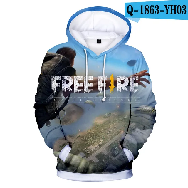 3dwy-1056 Толстовки с 3D принтом Free Fire для мужчин и женщин, видео игры, уличная одежда с 3D принтом, толстовка с капюшоном, повседневная одежда для геймеров, модная куртка в стиле аниме, пальто - Цвет: 3dwy-1056