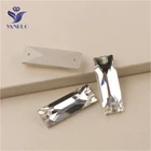 YANRUO 3255, все размеры, прозрачный космический багет, хрустальные стразы, Пришивные бусины, стразы с плоской спинкой для платья
