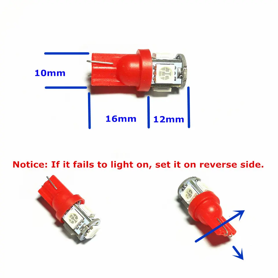 Автомобильная светодиодная лампа T10(5*5050 SMD)W5W W2.1X9.5d 12 В|12v car led lamp|reading light for carcar reading |