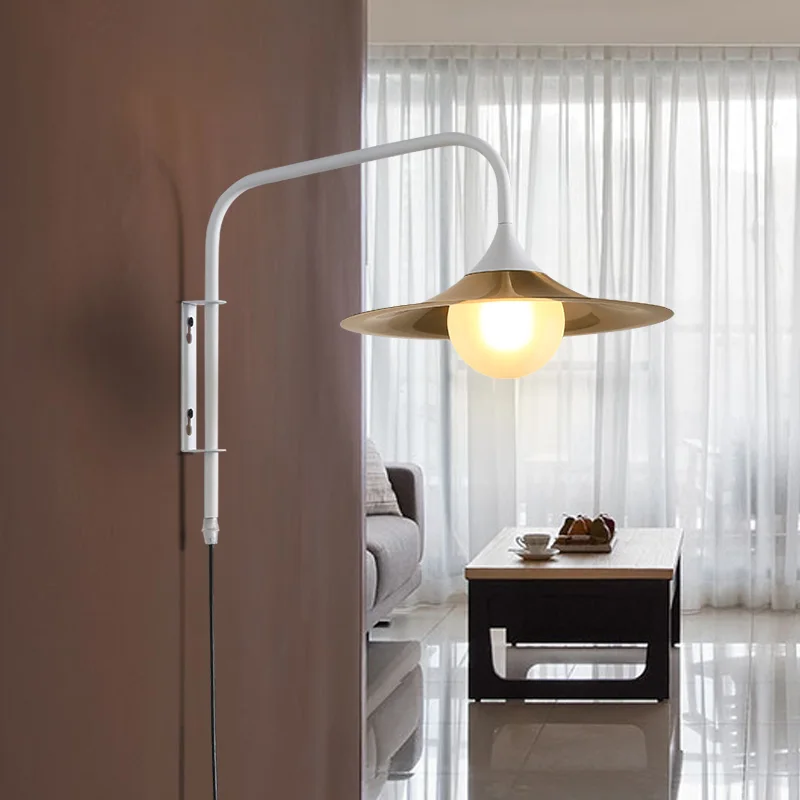 Современный минималистичный настенный светильник для гостиной скандинавский