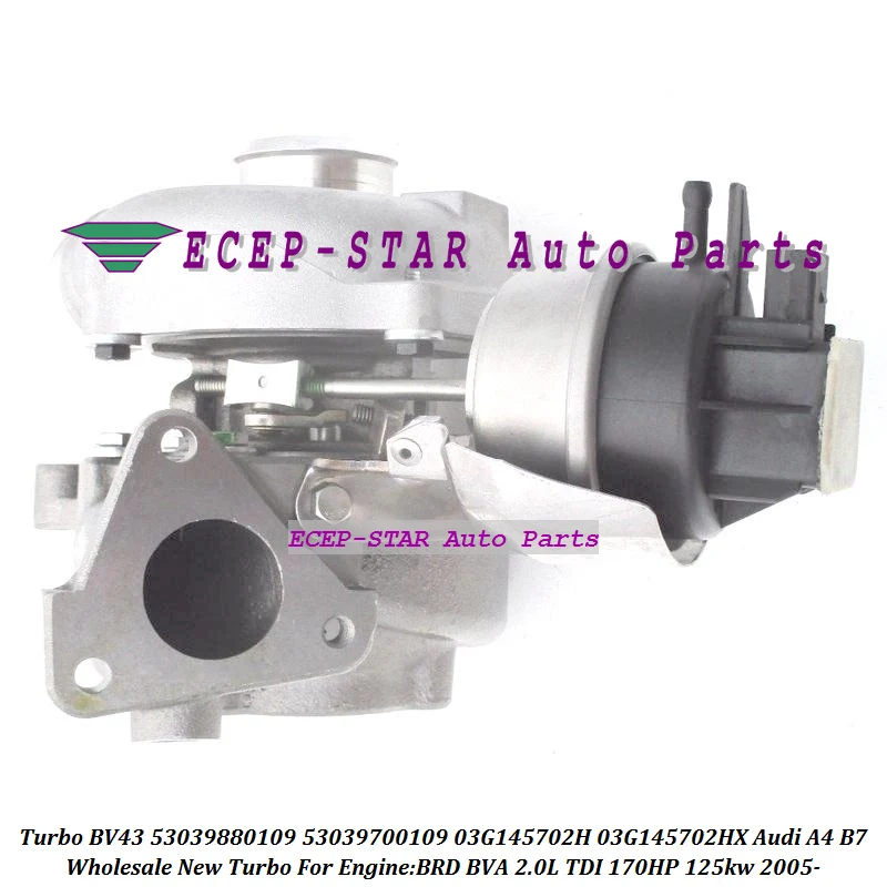 Картридж турбокомпрессора CHRA BV43 03G145702H 53039880109 53039700109 5303-988-0109 для AUDI A4 2.0L TDI B7 BRD BVA 125 кВт (art.: 3920dca1a99b3) - 3920dca1a99b3