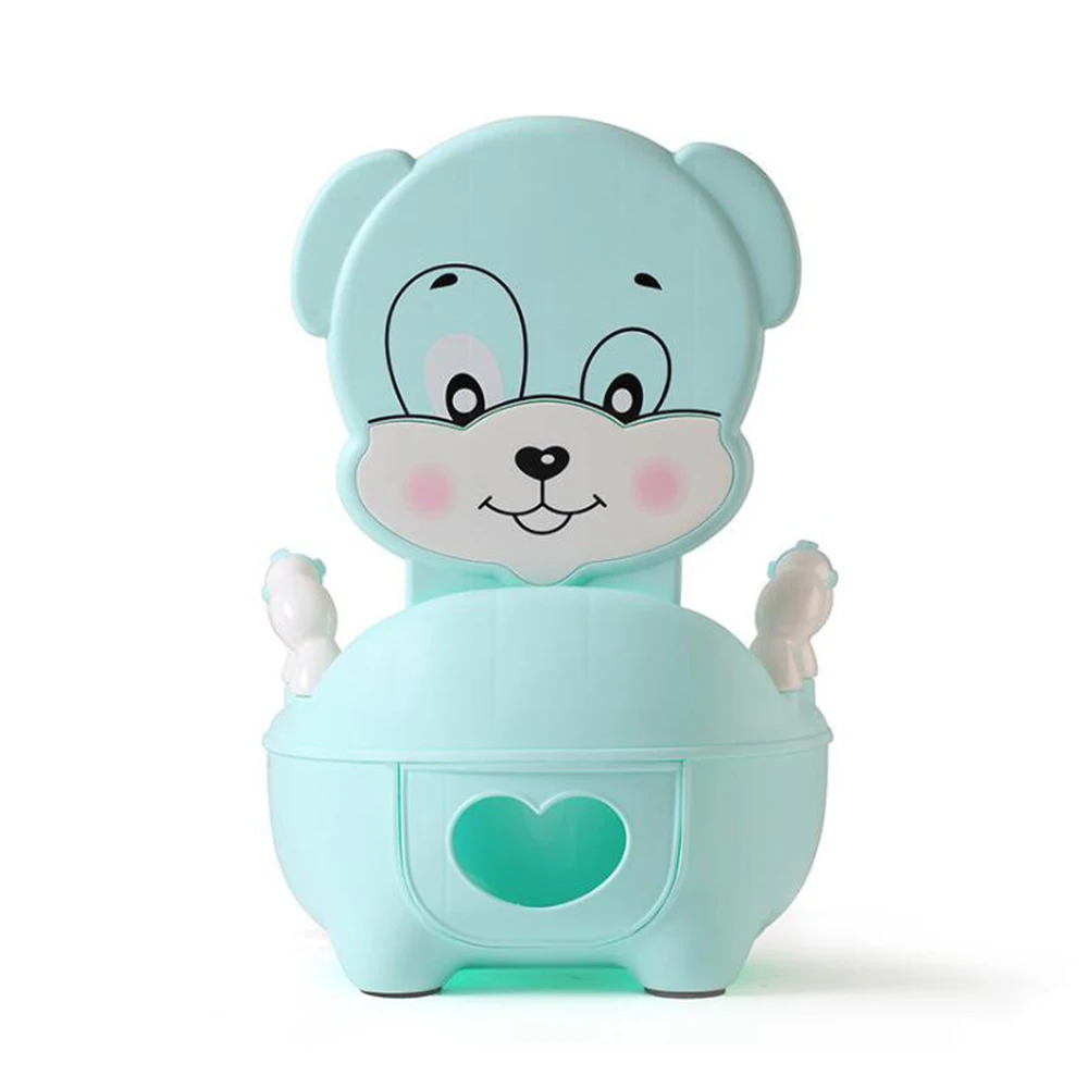 Baby Potty For Children Boys Toilet Seat Baby Potty Training Girls Portable Toilet Bedpan Comfortable Backrest Cartoon Pots - Color: PJ3451B