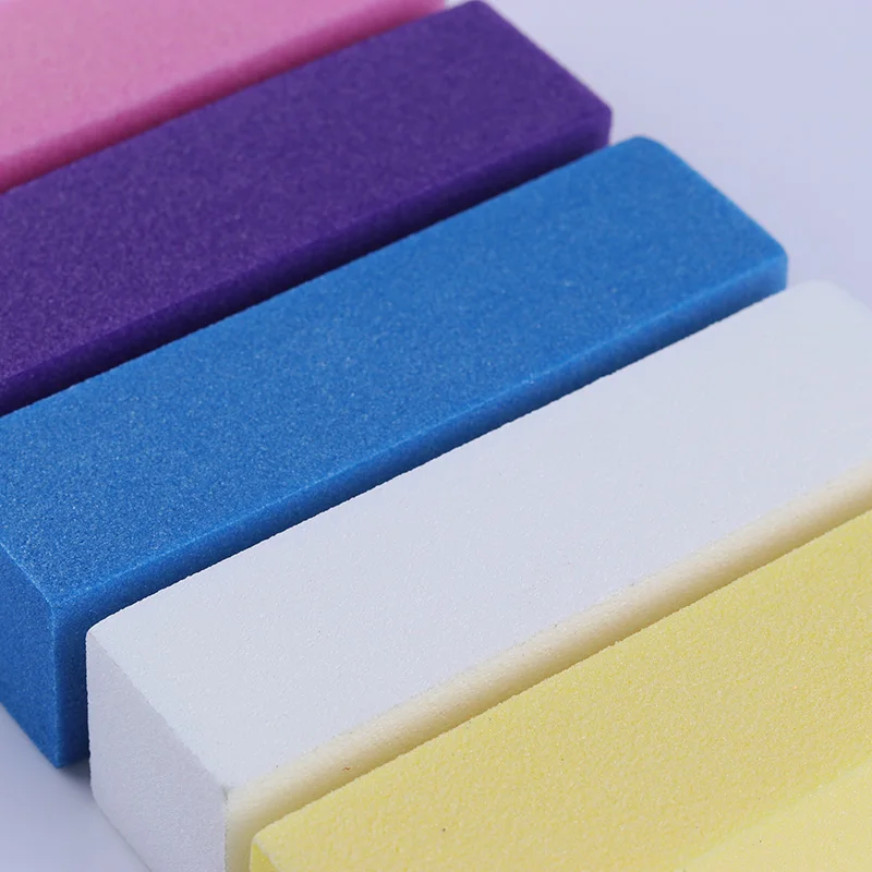 Кубовидная пилка для ногтей 1 шт. шлифовальный буфер блока 5 цветов дизайна