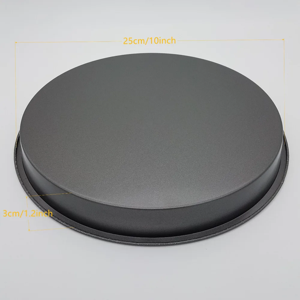 10 дюймовая шпилька темно серый тарелка для пиццы с антипригарным покрытием