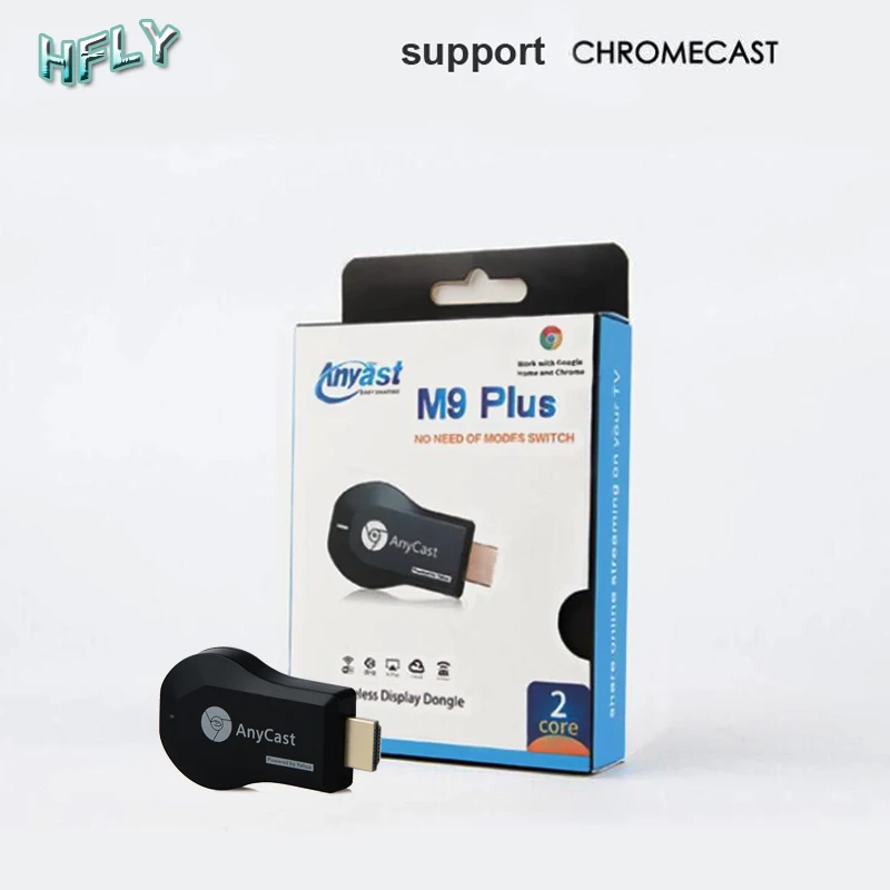 Новый hfly Anycast m9 plus Флешка для wifi и телевидения chrome netflix hulu Youtube RK3036 поддержка