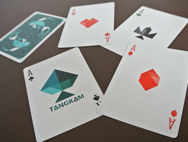 Tangram игральные карты Sea Edition семь камней мудрости Покер Размер колода USPCC пользовательские Ограниченная серия Запечатанные магические реквизиты