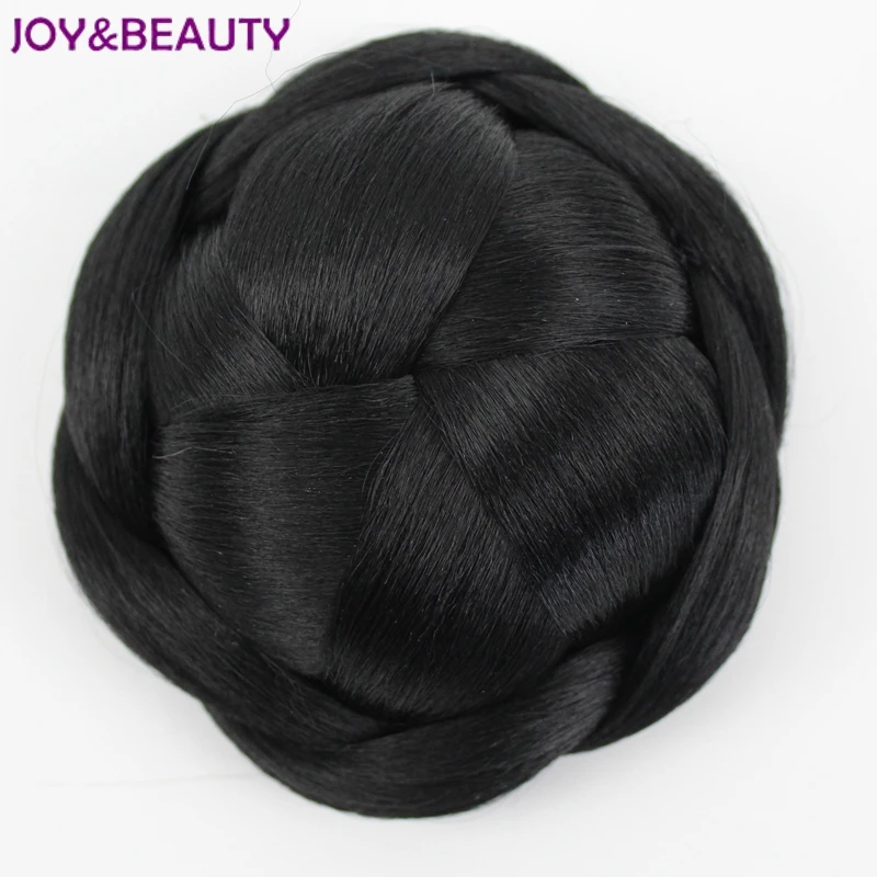 JOY& BEAUTY, плетеные волосы на заколках, шиньон, матовые синтетические волосы, 4 цвета