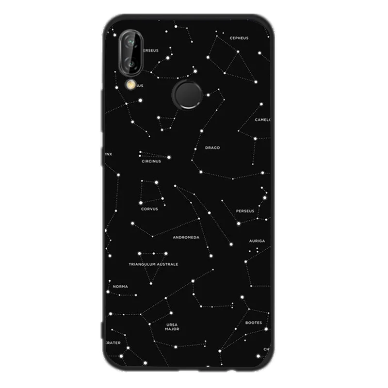 Чехол для huawei Mate 10 Lite чехол черный Художественный Линия P Smart P20 lite P9 P10 mini Coque кошка