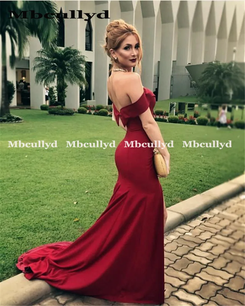 Mbcullyd сексуальное платье подружки невесты с разрезом для женщин 2020 Элегантное