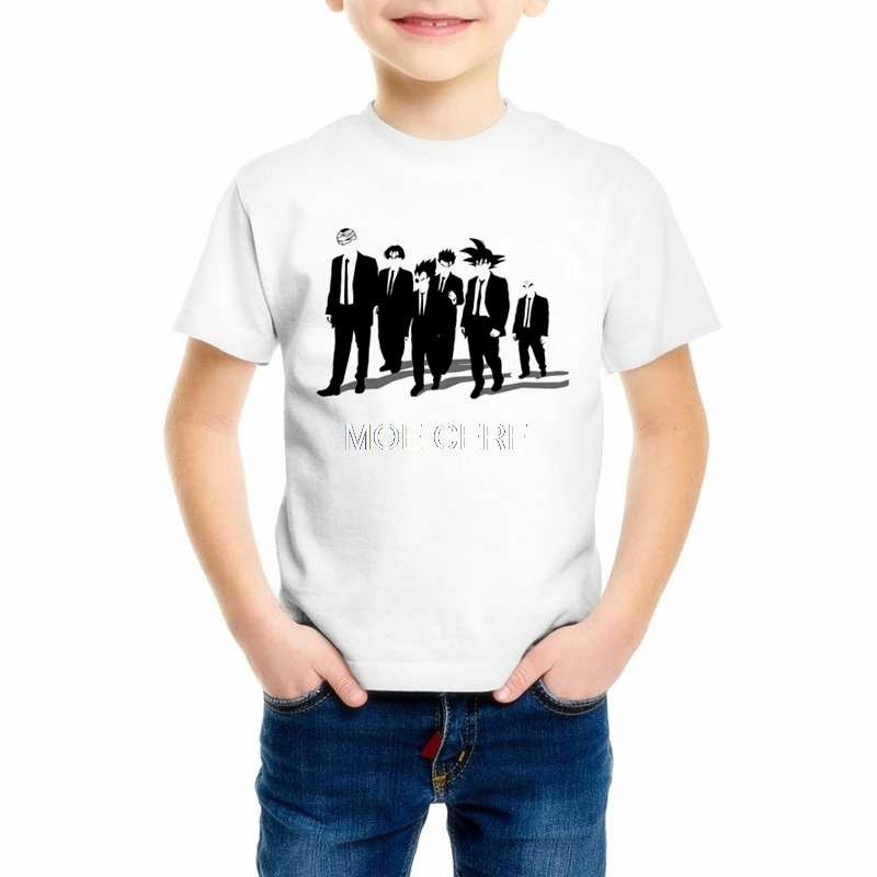 Для детей, на лето Dragon Ball Z мальчиков/девочек Slim Fit Косплэй 3D футболки Dragon Ball футболка Повседневное Детские футболки Z17-7