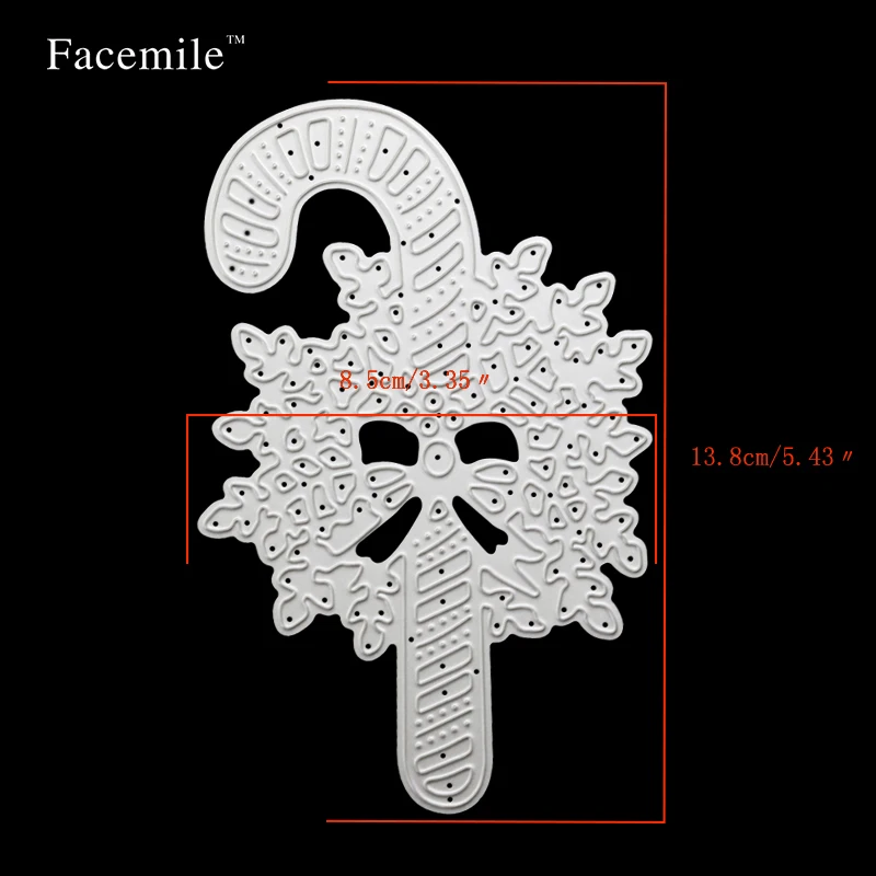 1 шт. рождественские штампы в виде конфет праздничные Вырубные декоративная