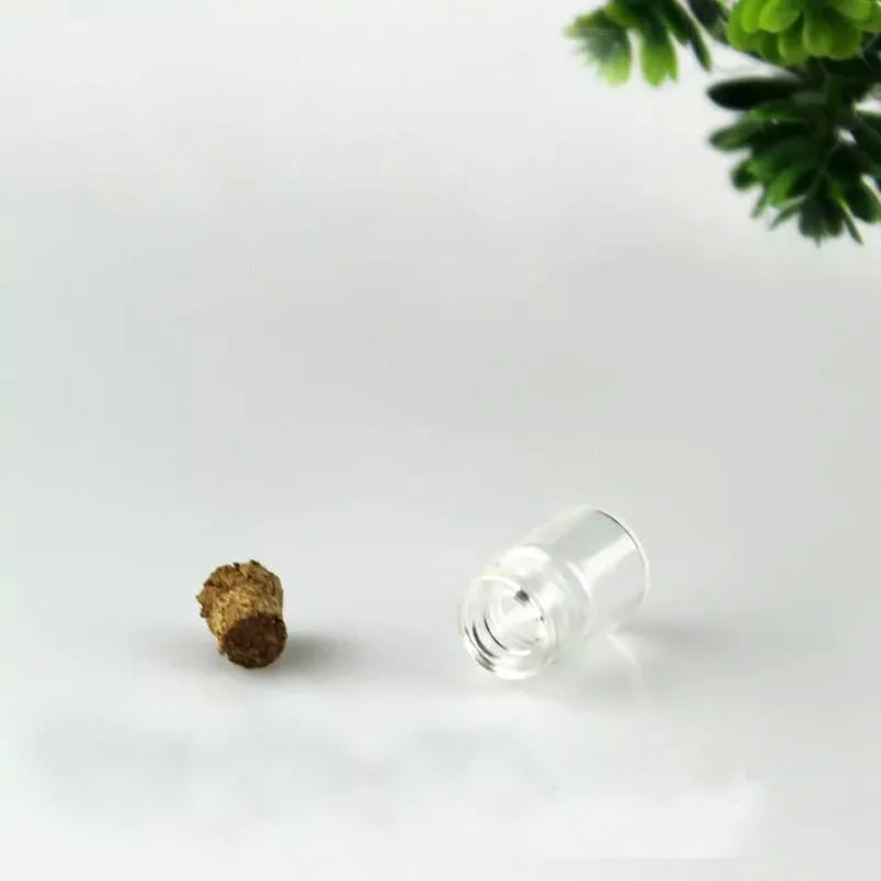 1000pcs 13*18mm 0.6ml small glass vials drift bottles message jars with cork container diy jewelry pendant wedding home decor | Украшения и