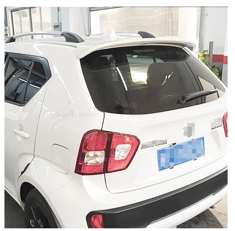 Для Suzuki Ignis 2017 2018 2019 задний белый Спойлер ABS пластик Неокрашенный праймер цвет