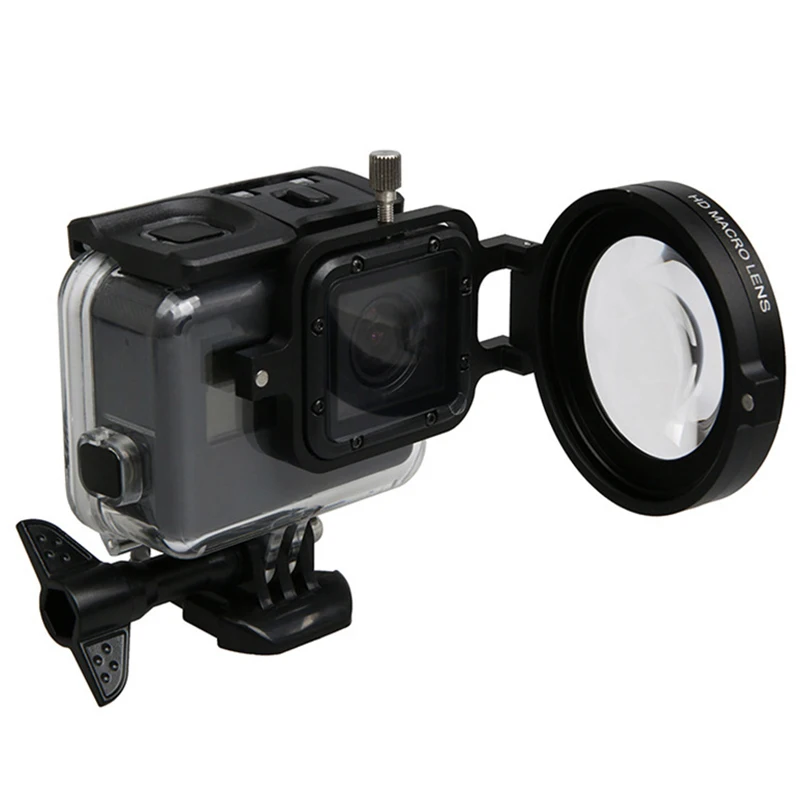 Для Go pro 58 мм + 16 раз лупа Colse up HD макрообъектив фильтр переходное кольцо для GoPro HERO 7