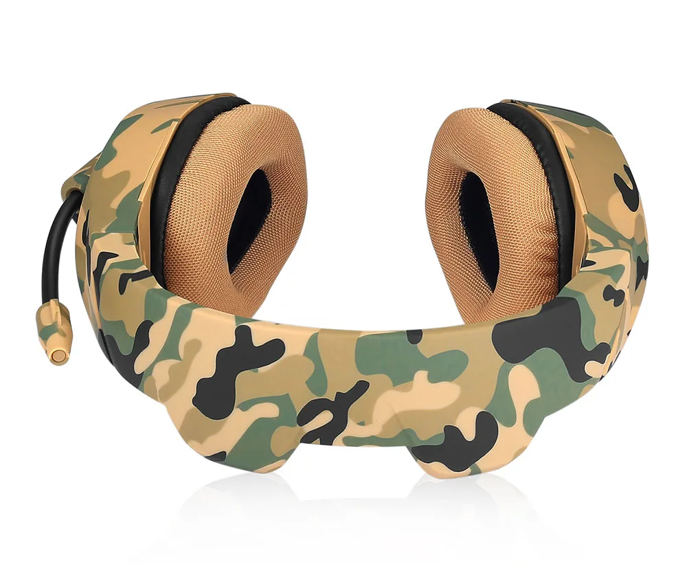 ONIKUMA K1 Casque PS4 игровая гарнитура с микрофоном камуфляжные наушники с шумоподавлением для ПК сотового телефона Xbox One ноутбук