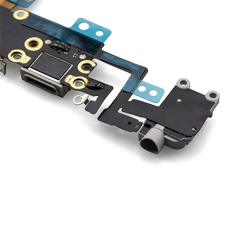 1 шт. для iphone 6s 6s plus usb зарядный порт док-станция разъем микрофон с гибким кабелем для наушников аудио разъем Запасная часть