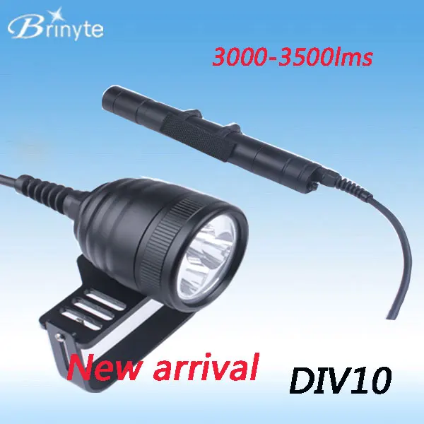 Акция светодиодный светильник рь для дайвинга Brinyte DIV10 CREE XML2 3000lm фонарь