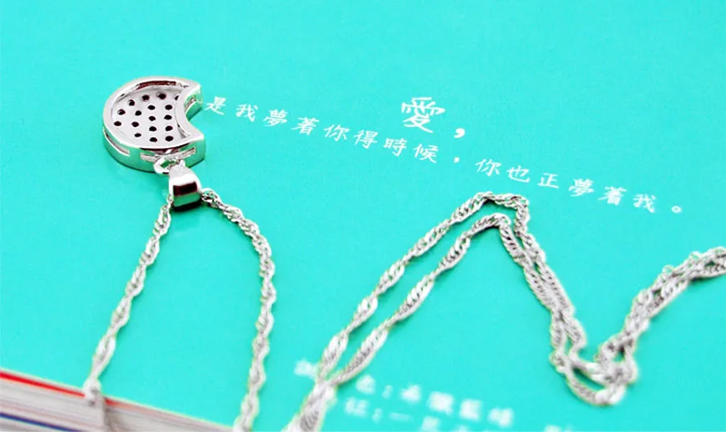 Women's necklaces 925 sterling silver fashion goddess accessories Shiny zircon moon necklaces. birthday present | Украшения и