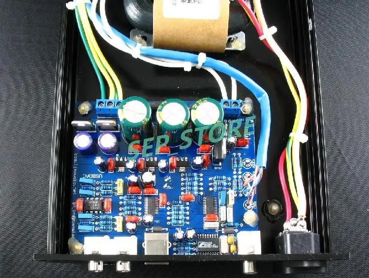 Новый LJM готовый CS4398 CS8416 USB DAC с R core Transformer + чехол|dac cs8416|dac cs4398dac finished |