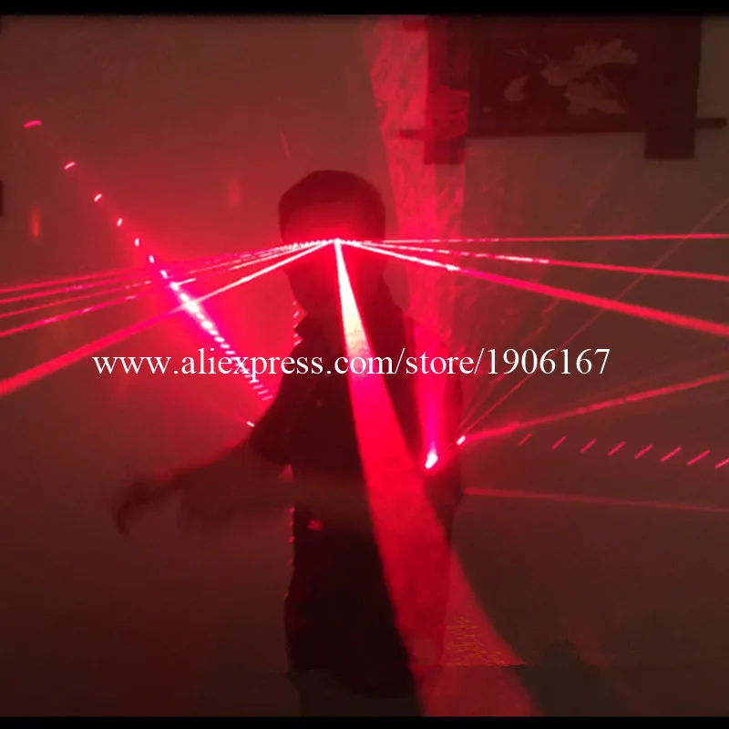 Новый дизайн красный лазерный мужской светящийся танцевальный костюм лазерная